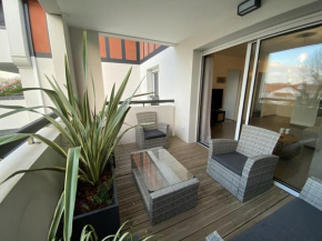 Appartement cosy avec balcon près du centre de Capbreton, parking et WIFI inclus - FR-1-413-205